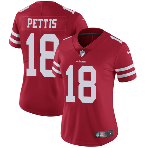 San Francisco 49ers Limited Red Women Dante Pettis Home NFL Jersey #18 Vapor Untouchable->youth nfl jersey->Youth Jersey